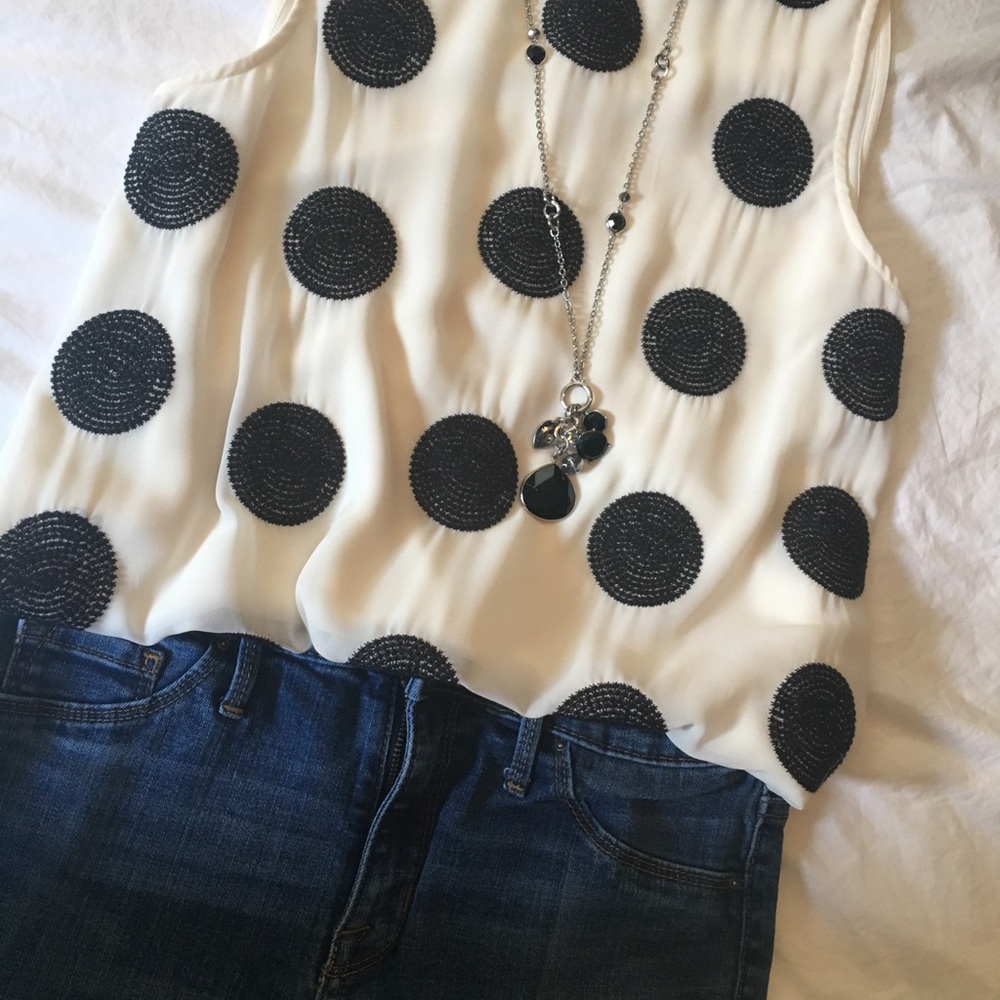 Polka dot blouse